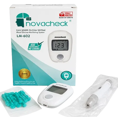 Novacheck glucometer + 2 kuti test strips (aparati falas)