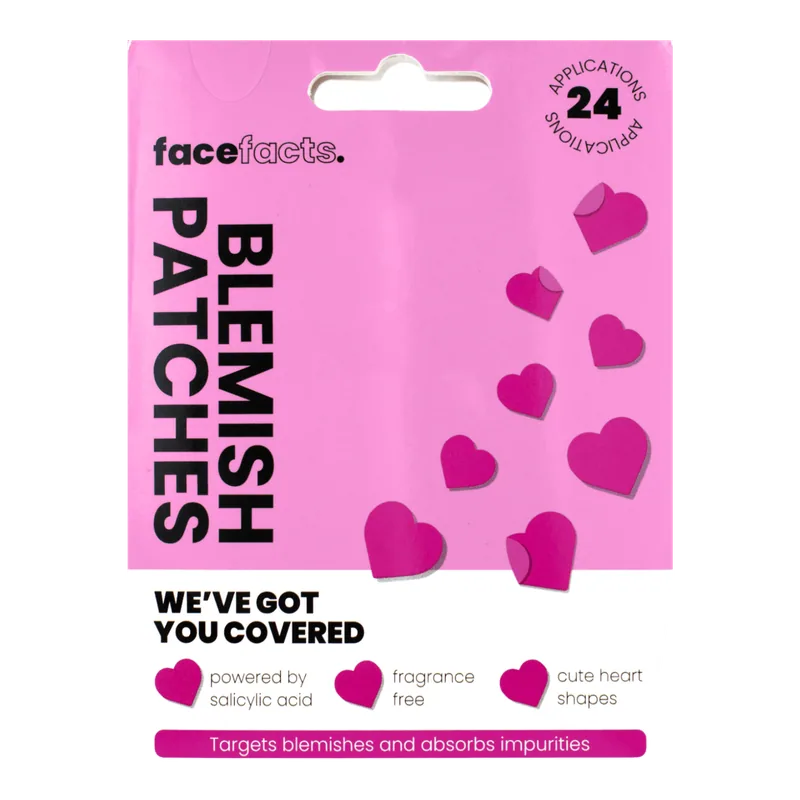 Face Facts Blemish Patches Hearts arna kundër puçrrave, 24 copë