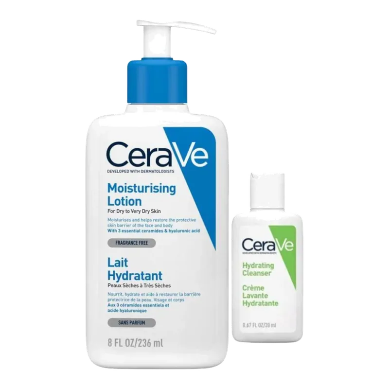 CeraVe set Moisturising Lotion 236 ml + Hydrating Cleanser 20 ml