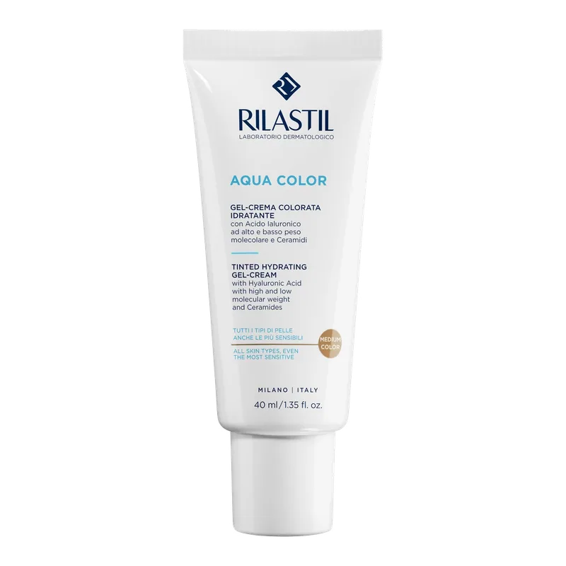 Rilastil Aqua Color xhel-krem hidratues me ngjyrë Medium 40 ml
