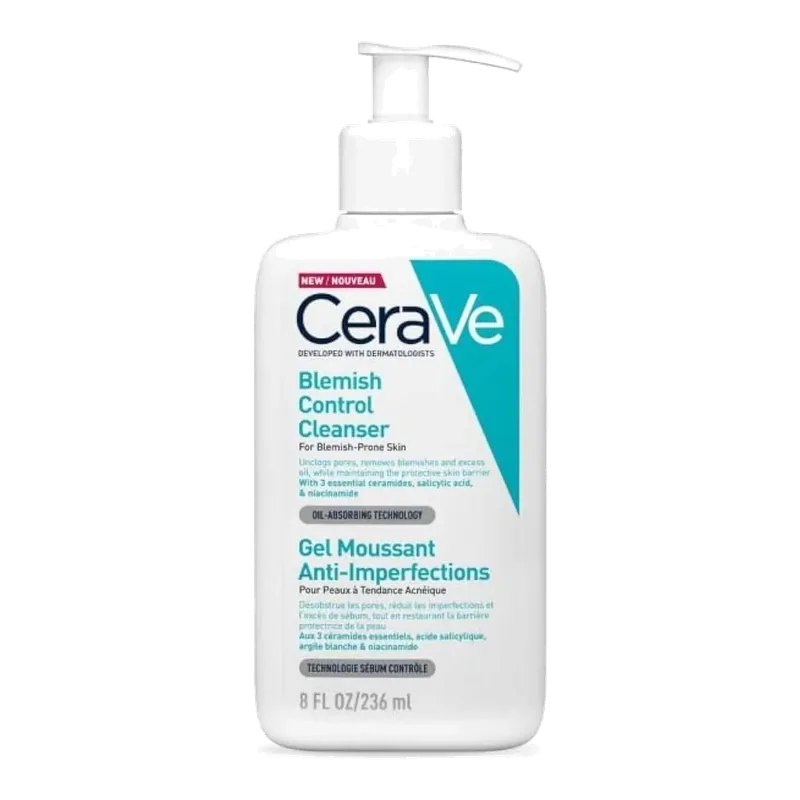 CeraVe Blemish Control Cleanser xhel pastrues për lëkurë me papastërti 236 ml