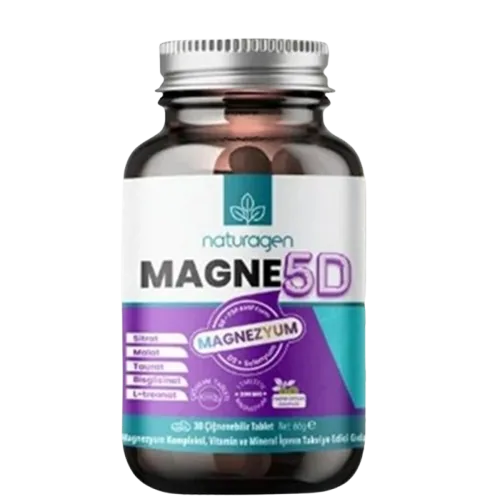 Naturagen Magne5D 200 mg (30 tableta për përtypje)