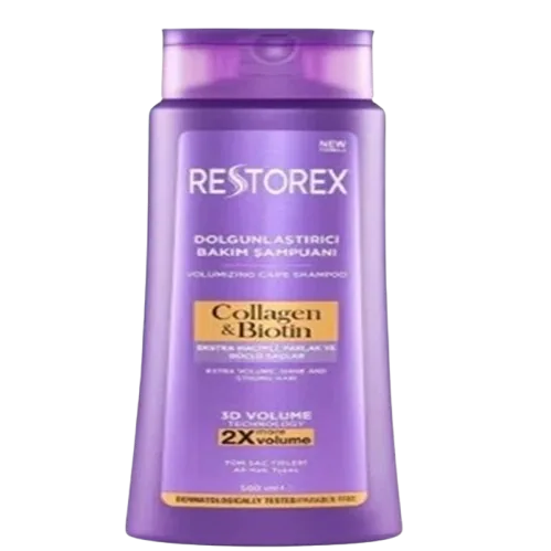 Restorex Collagen & Biotin shampo për volum (500 ml)