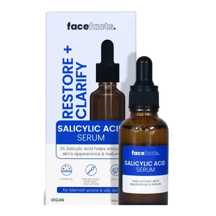 Face Facts Restore + Clarify Salicylic Acid serum për fytyrën 30 ml