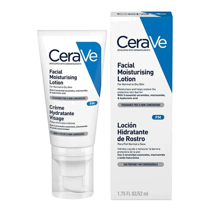 CeraVe Facial Moisturising Lotion PM losion hidratues nate për fytyrën 52 ml