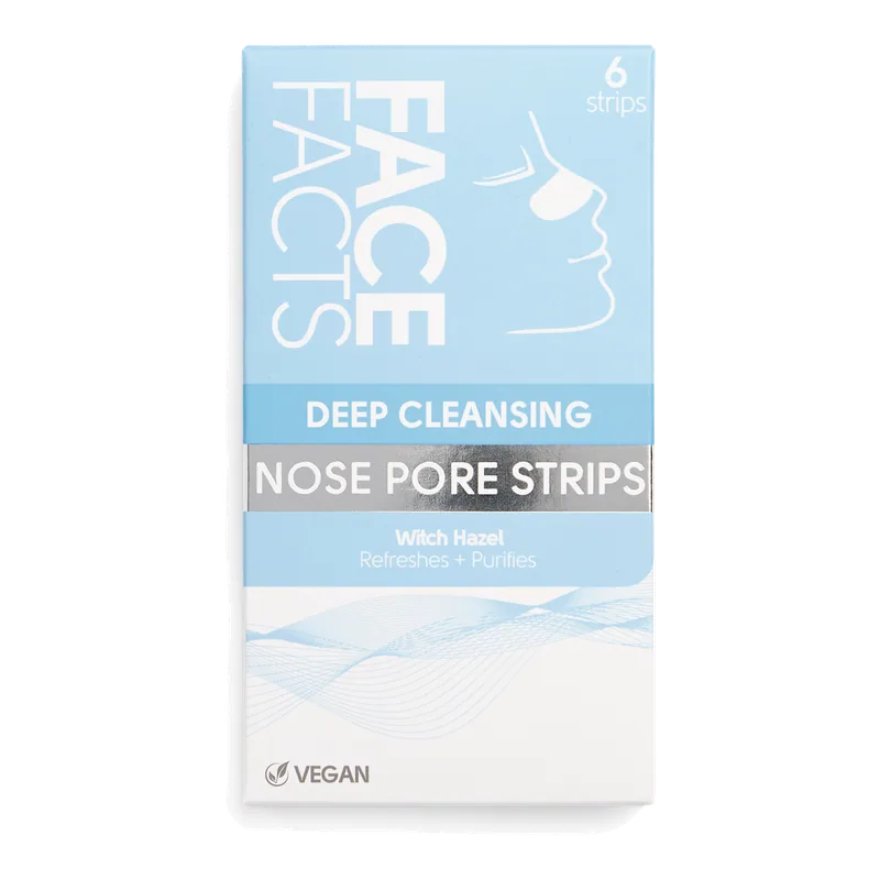 Face Facts Deep Cleansing shirita pastrues për poret e hundës, 6 copë